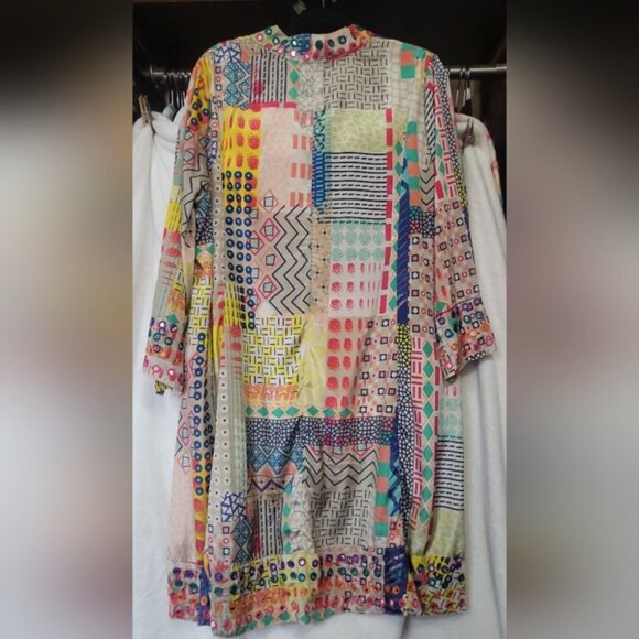 Soft Surroundings Summerfest Colorful Boho Patchwork - Style Dress Size XL - Picture 8 of 8